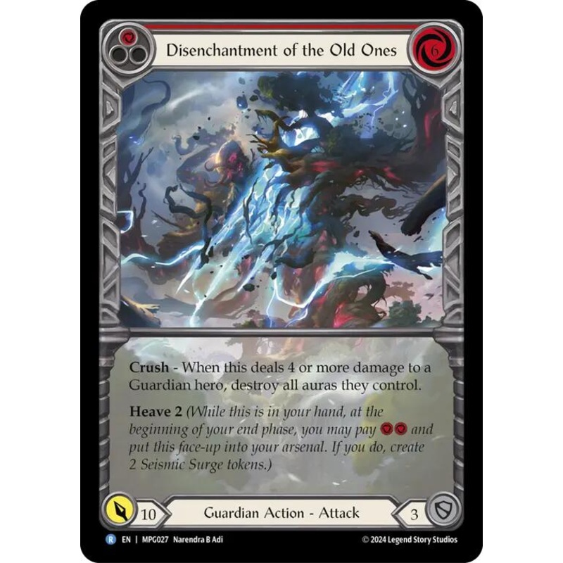 Disenchantment of the Old Ones (Extended Art) [MPG027] (Mastery Pack Guardian)  Rainbow Foil
