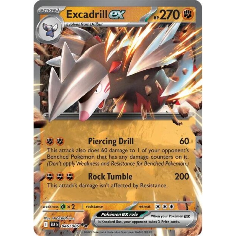 Excadrill ex (046/086) [Scarlet & Violet: Black Bolt]