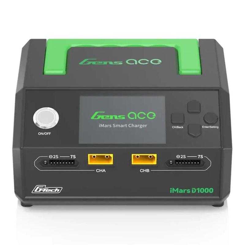 Gens Ace iMars D1000 Smart Dual Charger AC 1000W  G-Tech - GEAD1000-AB