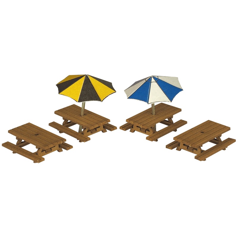PN810 N Gauge Picnic Tables