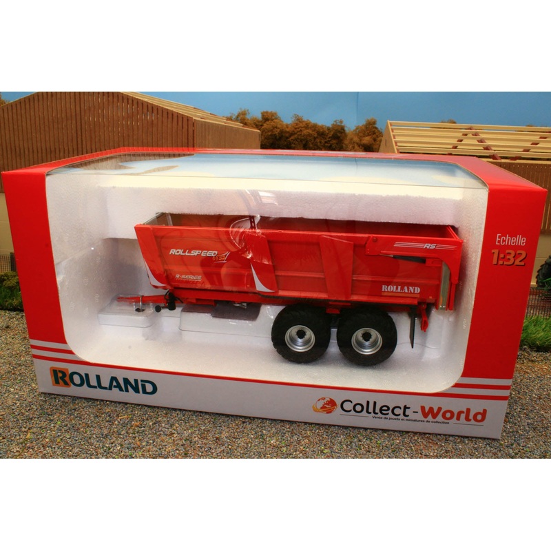 UH6339 UNIVERSAL HOBBIES ROLLAND ROLLSPEED 6835 R-SERIES TIPPING TRAILER IN RED LIMITED EDITION 500pcs WORLDWIDE