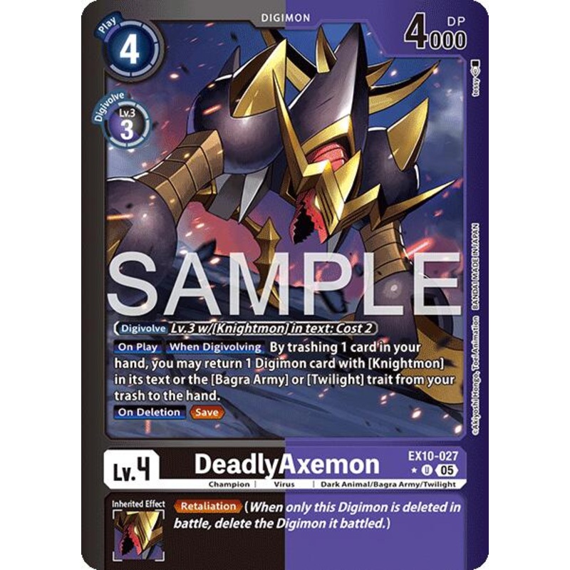 DeadlyAxemon [EX10-027] (Limited Foil) [Sinister Order]