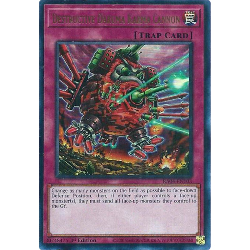 Destructive Daruma Karma Cannon [RA04-EN103] Ultra Rare