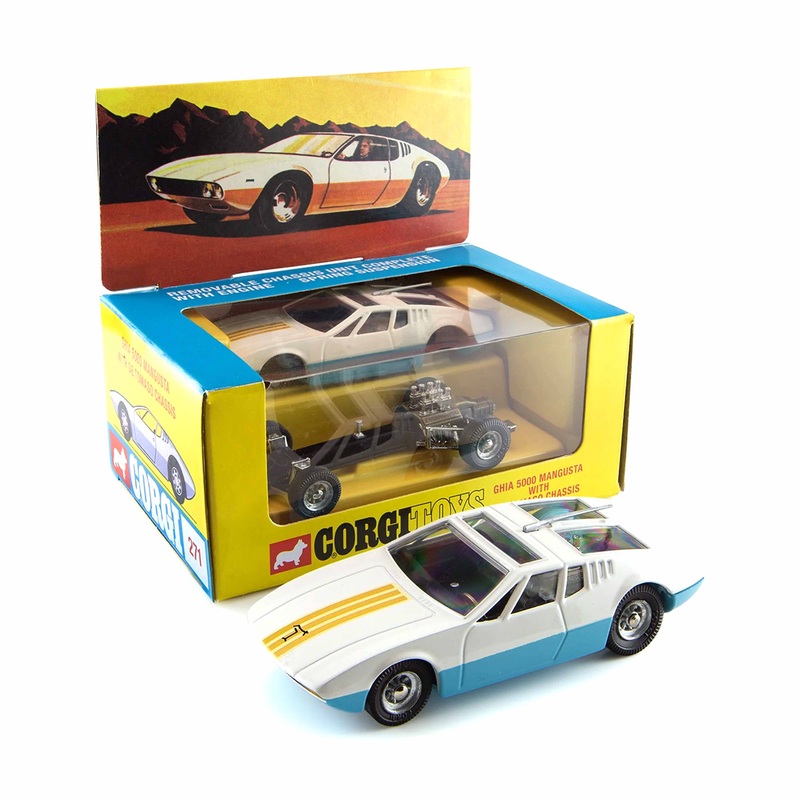 Ghia 5000 Mangusta avec chssis De Tomaso 1/44 - n271
