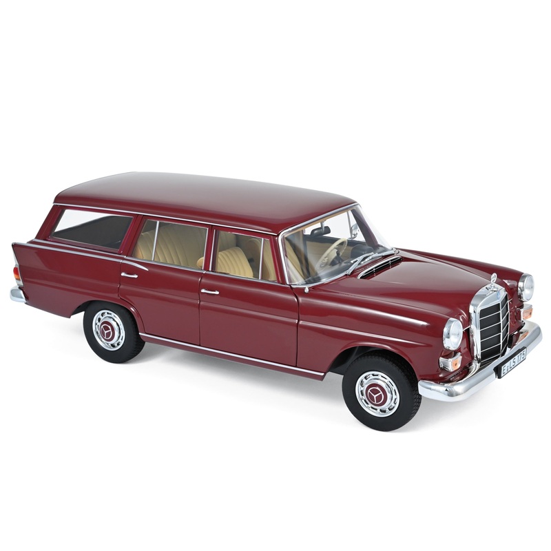 Mercedes-Benz 200 Universal 1966 Rouge fonc 1/18