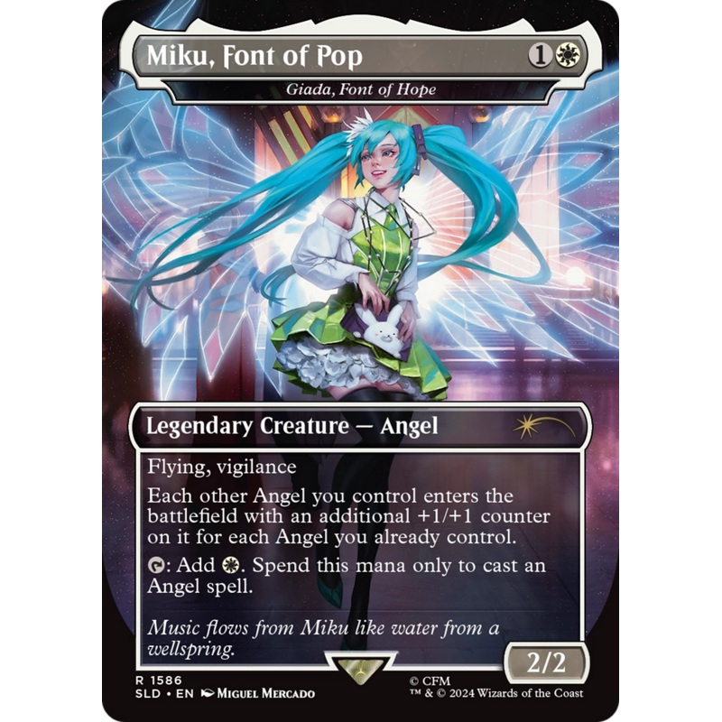 Miku, Font of Pop - Giada, Font of Hope (Rainbow Foil) [Secret Lair Drop Series]