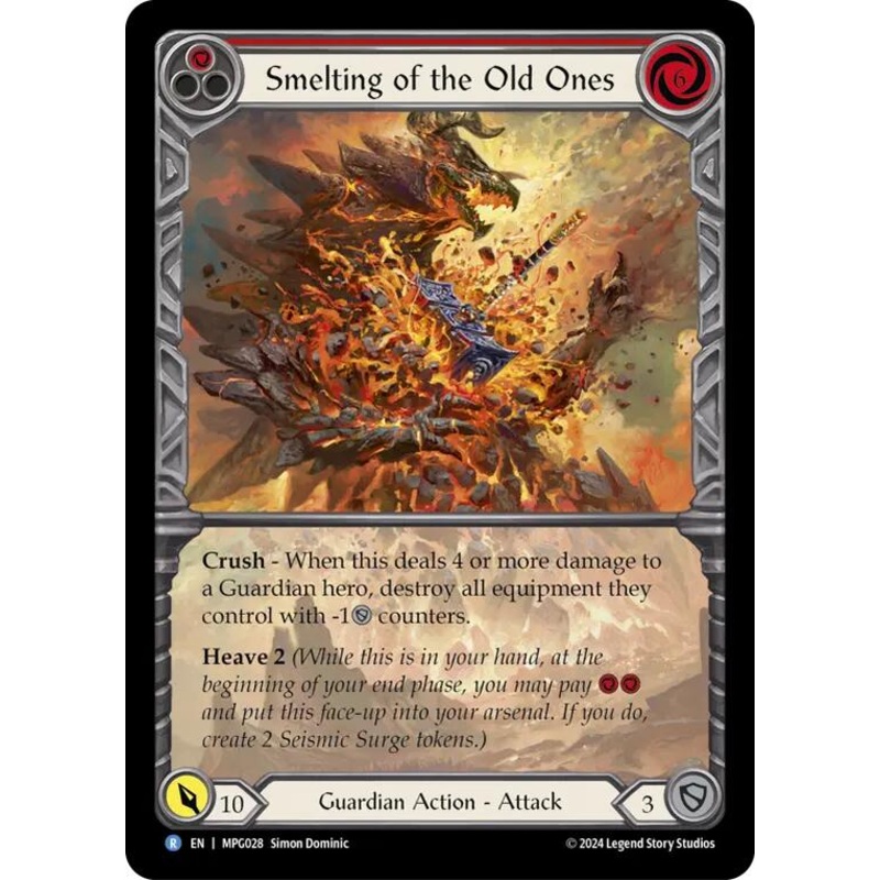Smelting of the Old Ones (Extended Art) [MPG028] (Mastery Pack Guardian)  Rainbow Foil