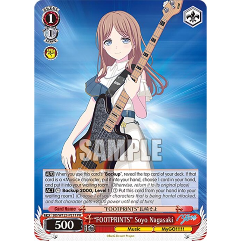 FOOTPRINTS Soyo Nagasaki (PR) (BD/W125-PE11) [MyGO!!!!! x Ave Mujica]