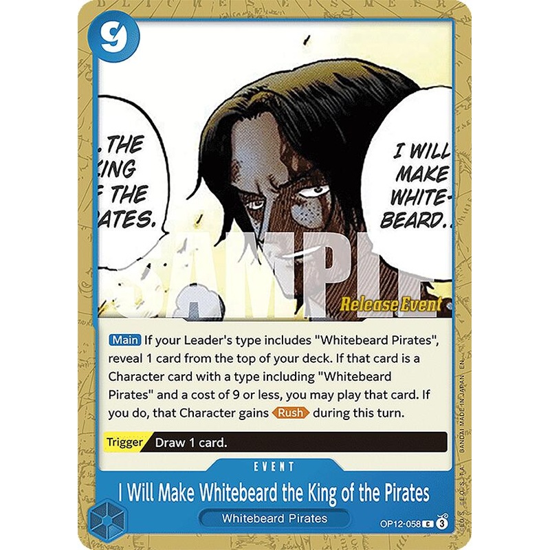 I Will Make Whitebeard the King of the Pirates [Legacy of the Master Release Event Cards]