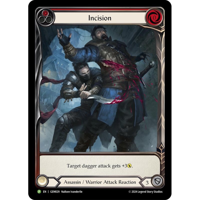 Incision (Red) [GEM029] (GEM Pack 1)  Rainbow Foil