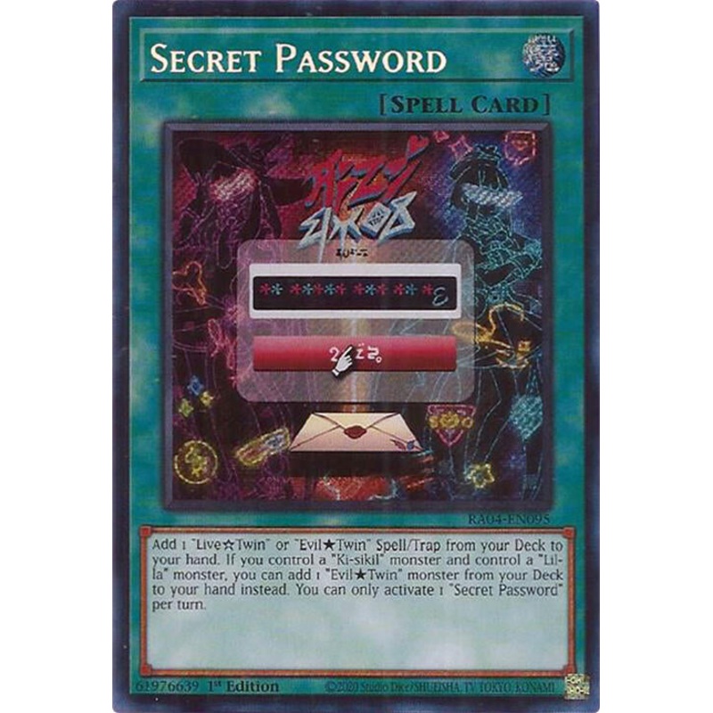 Secret Password [RA04-EN095] Secret Rare