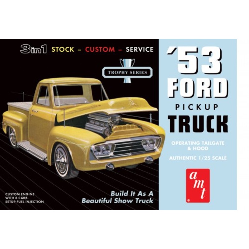 AMT 1/25 1953 FORD PICKUP PLASTIC MODEL KIT