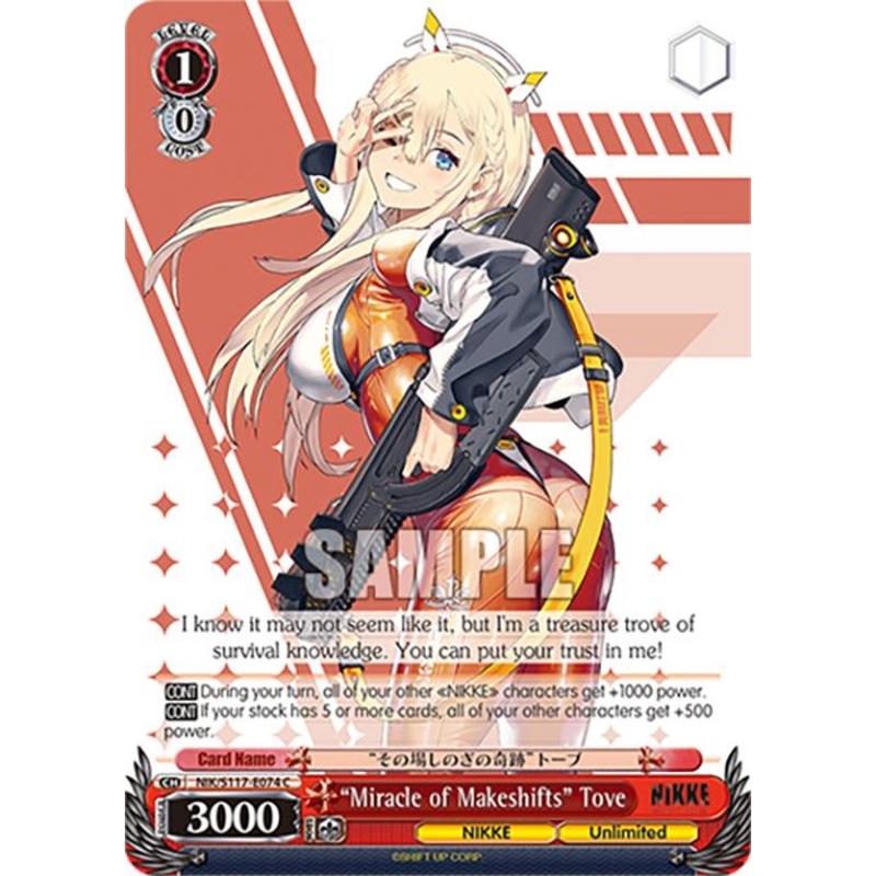 Miracle of Makeshifts Tove (NIK/S117-E074 C) [GODDESS OF VICTORY: NIKKE]