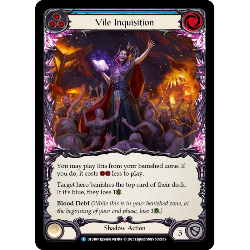 Vile Inquisition (Blue) [DTD180] (Dusk Till Dawn)  Rainbow Foil