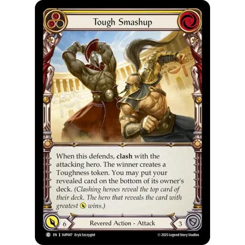 Tough Smashup (Yellow) [SUP047] (Super Slam)  Rainbow Foil