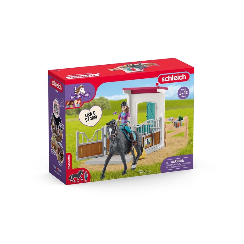 SL42709 Schleich Horse Box with Lisa and Storm