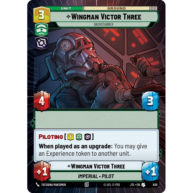 Wingman Victor Three - Backstabber (820) (Hyperspace Foil) (820) [Jump to Lightspeed]