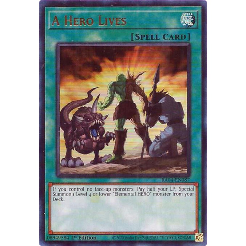 A Hero Lives [RA04-EN087] Ultra Rare