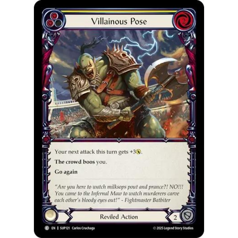 Villainous Pose (Yellow) [SUP121] (Super Slam)