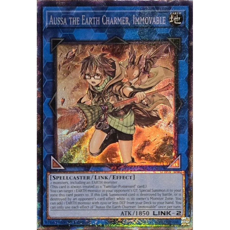 Aussa the Earth Charmer, Immovable [RA04-EN078] Prismatic Collector's Rare