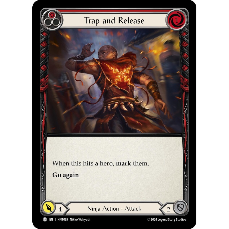 Trap and Release (Red) [HNT095] (The Hunted)  Rainbow Foil