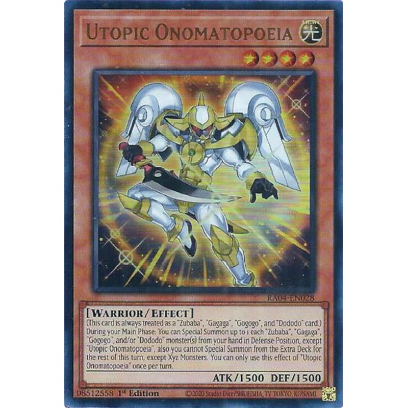 Utopic Onomatopoeia [RA04-EN028] Ultra Rare