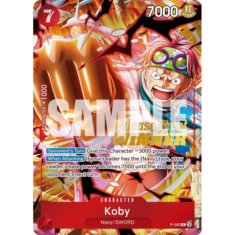 Koby (OP12 Release Event Winner) [One Piece Promotion Cards]