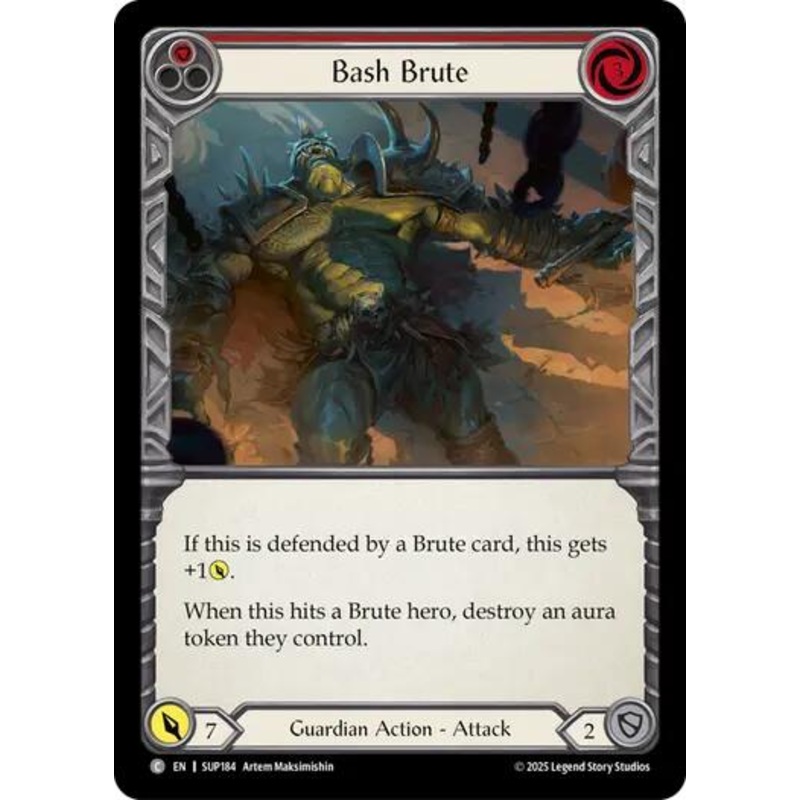 Bash Brute [SUP184] (Super Slam)  Rainbow Foil