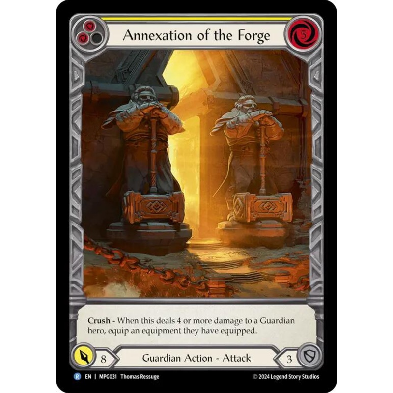 Annexation of the Forge (Extended Art) [MPG031] (Mastery Pack Guardian)  Rainbow Foil