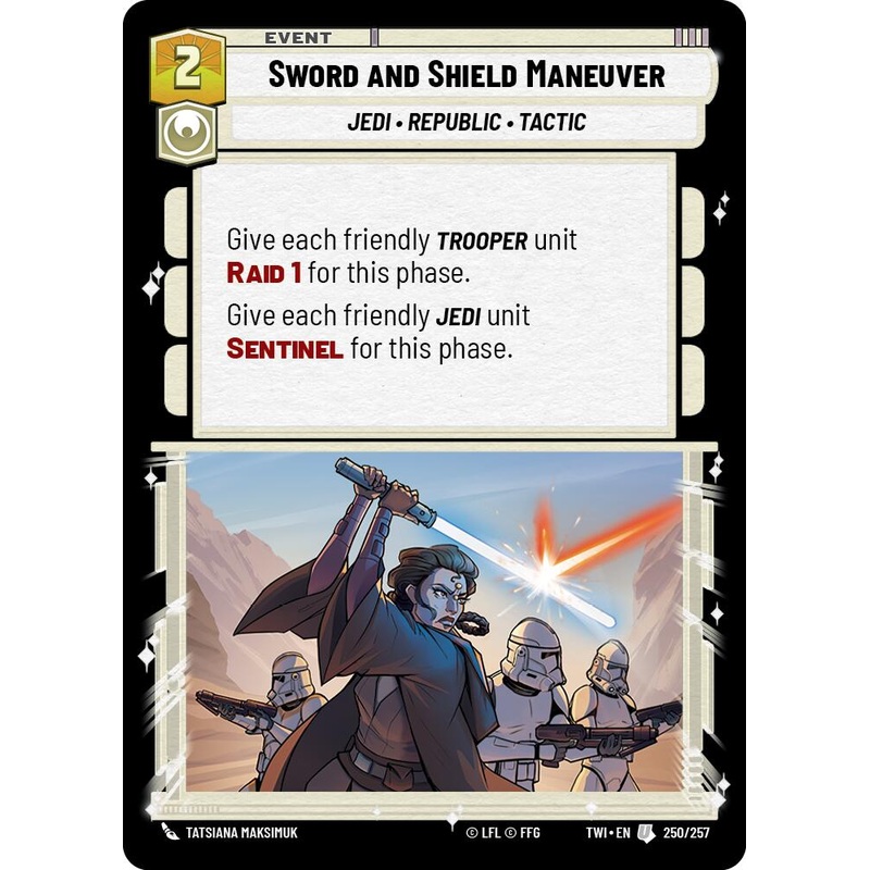 Sword and Shield Maneuver (250/257) (250/257) [Twilight of the Republic]