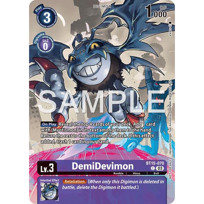 DemiDevimon [BT15-070] (Sinister Order Legend Pack) [Sinister Order]