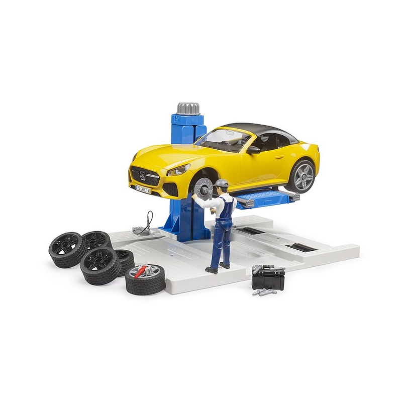 B62112 Bruder Car Service Center + BRUDER Roadster