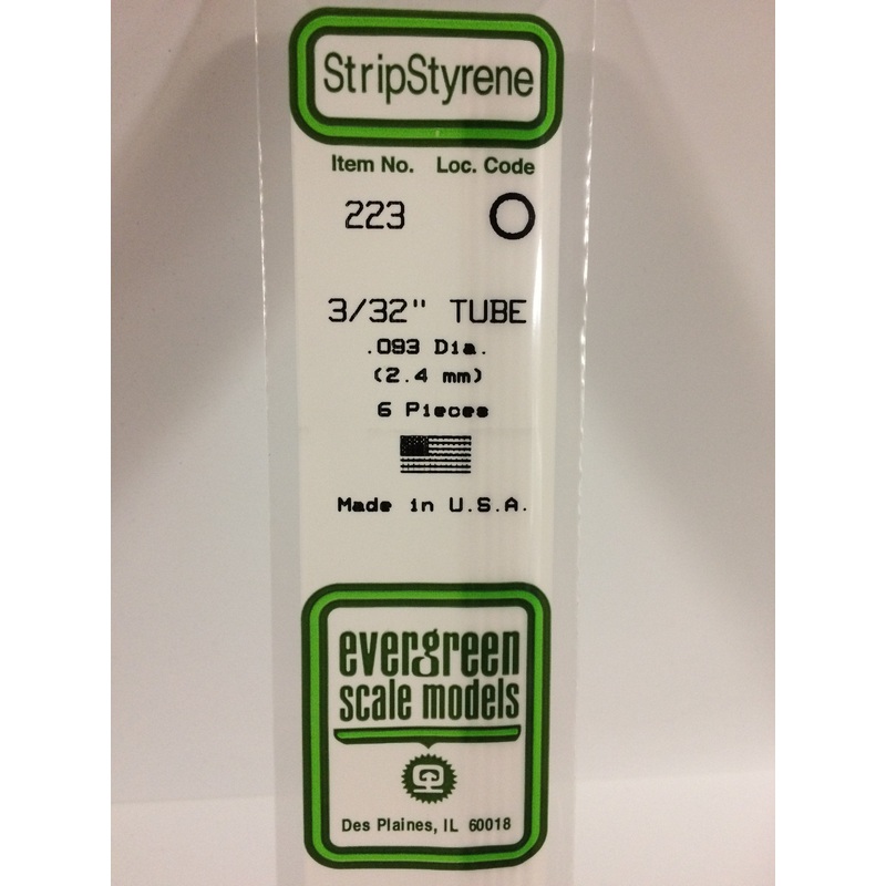 Evergreen 223 - 2.4mm Tube