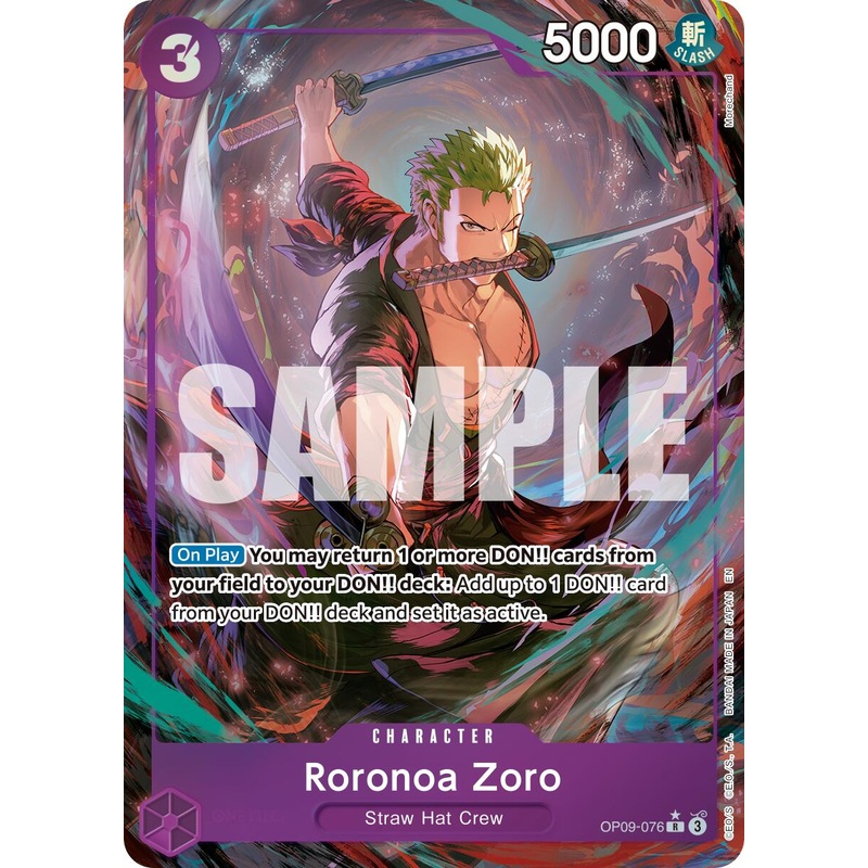 Roronoa Zoro (OP09-076) (Alternate Art) [Premium Booster -The Best- Vol. 2]