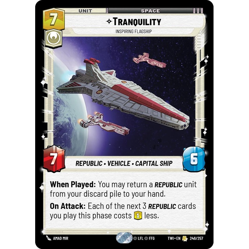Tranquility - Inspiring Flagship (246/257) (246/257) [Twilight of the Republic]