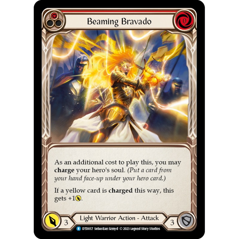 Beaming Bravado (Red) [DTD057] (Dusk Till Dawn)  Rainbow Foil