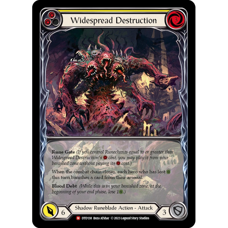 Widespread Destruction (Extended Art) [DTD138] (Dusk Till Dawn)  Rainbow Foil