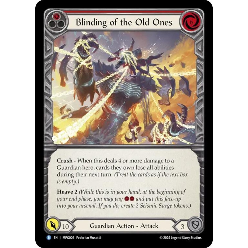 Blinding of the Old Ones [MPG026] (Mastery Pack Guardian)