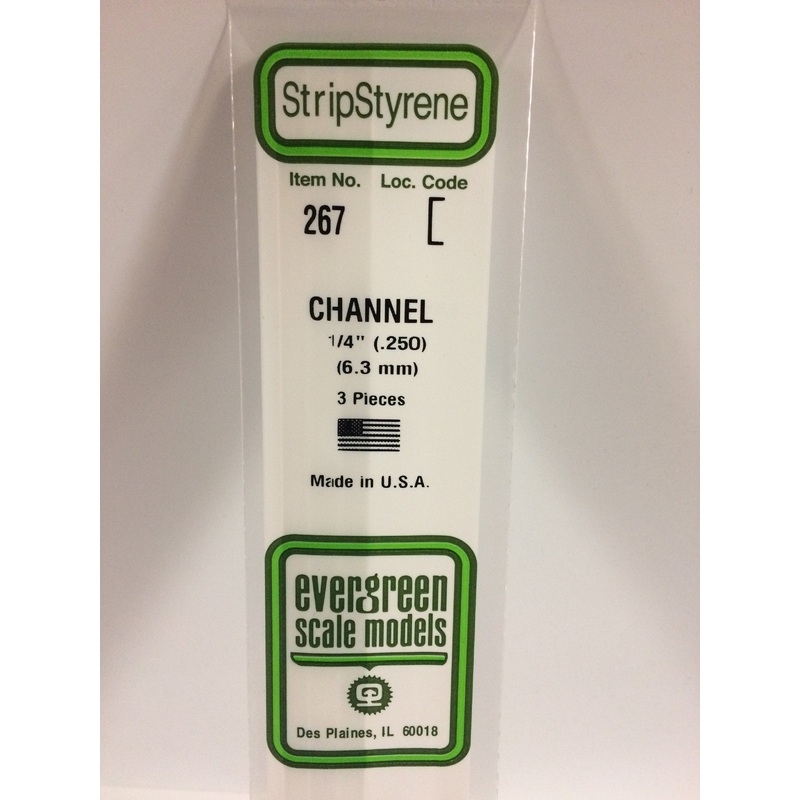 Evergreen 267 - 6.3mm Channel