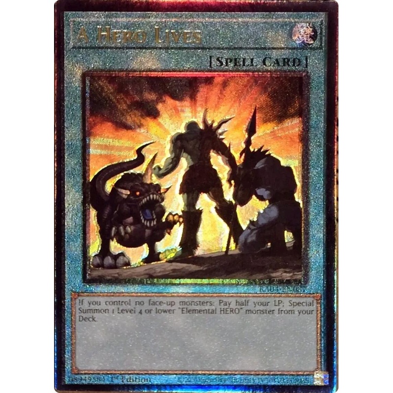 A Hero Lives [RA04-EN087] Prismatic Ultimate Rare