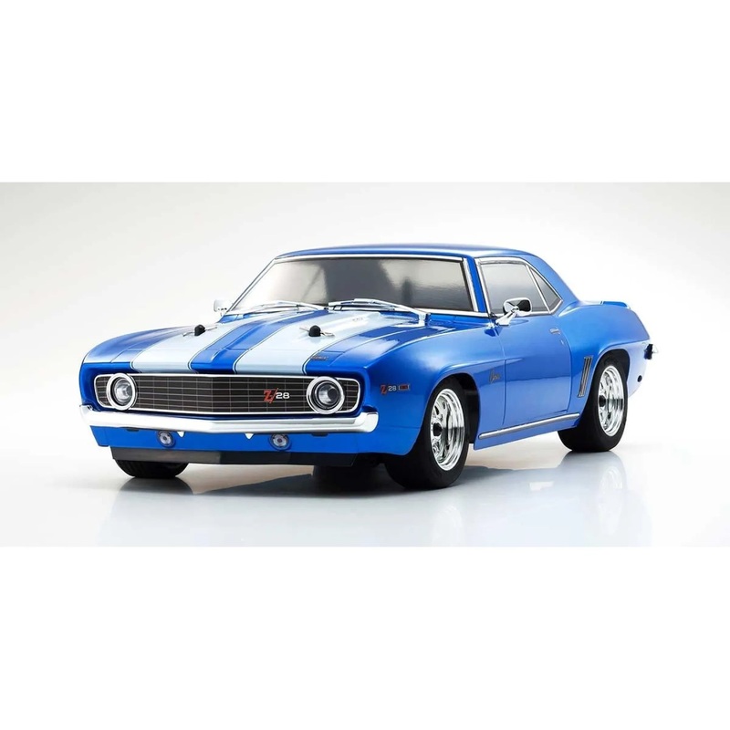 Kyosho 1/10 Fazer Mk2 1969 Chevrolet Camaro Z28 4WD Electric On Road SWB RC Car - Le Mans Blue