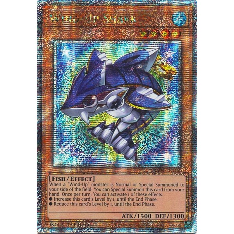 Wind-Up Shark [RA04-EN180] Quarter Century Secret Rare
