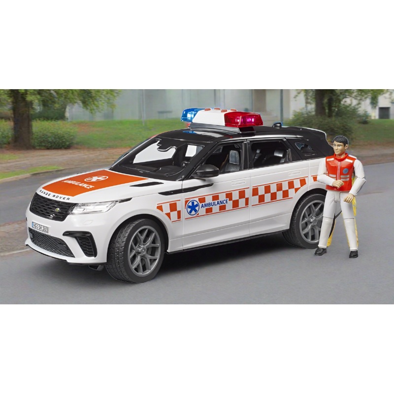 B02885 Bruder Range Rover Velar Emergency doctor's vehicle with driver