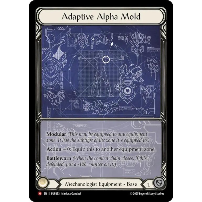 Adaptive Alpha Mold (Extended Art Cold Foil) [SUP253] (Super Slam)  Cold Foil