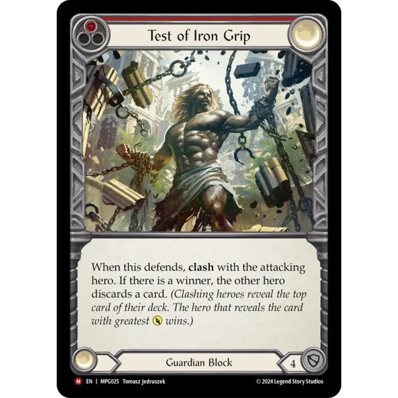 Test of Iron Grip [MPG025] (Mastery Pack Guardian)  Rainbow Foil