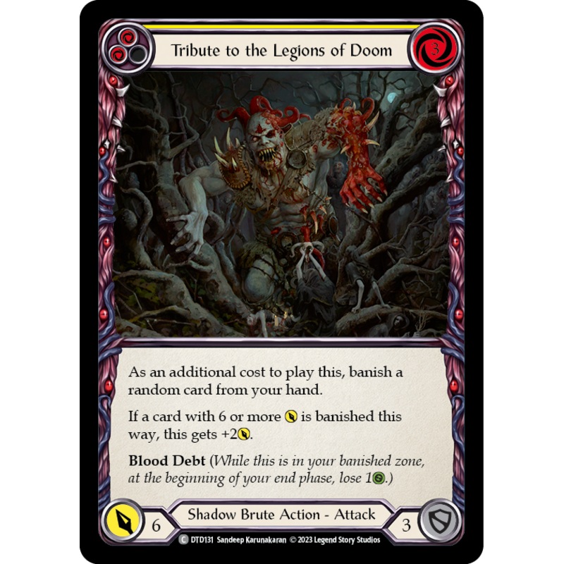 Tribute to the Legions of Doom (Yellow) [DTD131] (Dusk Till Dawn)