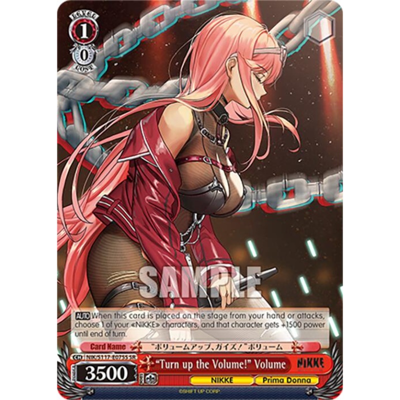 Turn up the Volume! Volume (NIK/S117-E075S SR) [GODDESS OF VICTORY: NIKKE]