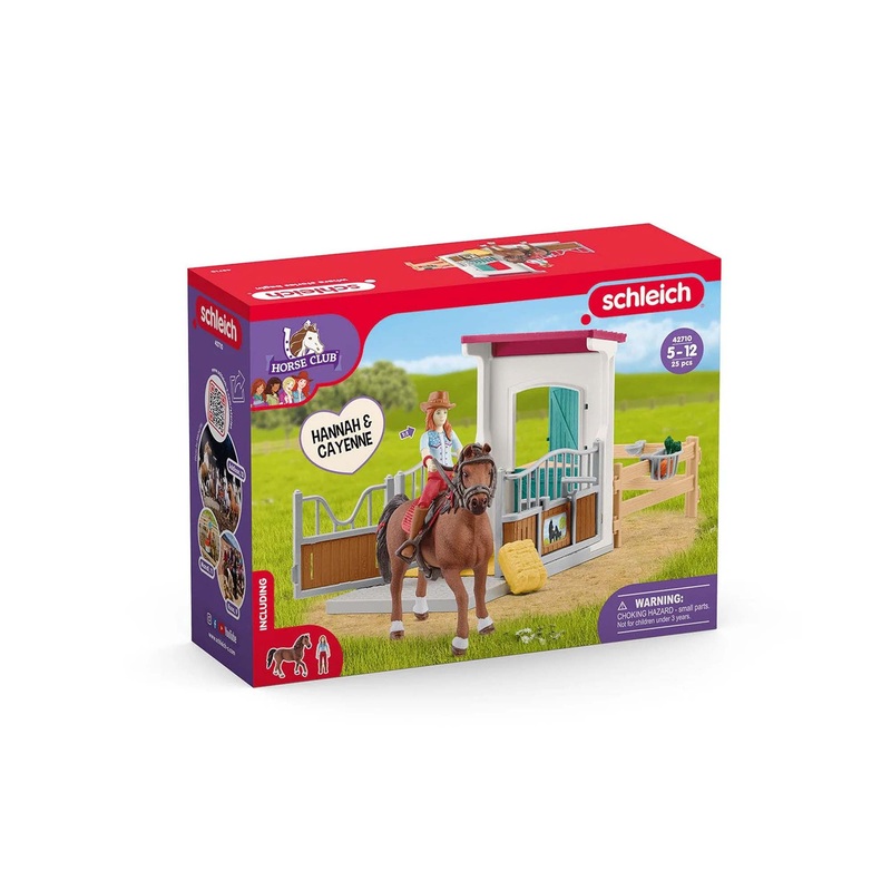 SL42710 Schleich Horse Box with Hannah & Cayenne