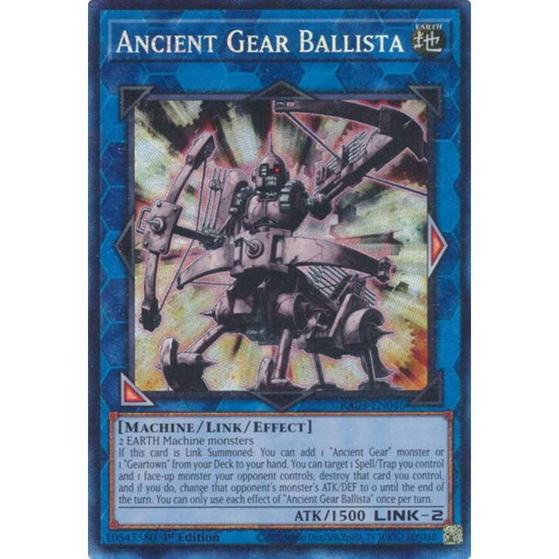Ancient Gear Ballista (CR) [RA03-EN046] Prismatic Collector's Rare