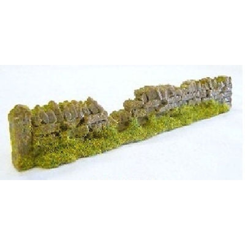 OO Gauge Old Damaged Light Brown Roadside Wall